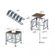 Outdoor indoor durable alumiunm portable stage for school ac