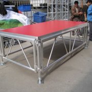 Assembled performance stage plywood stage with aluminum fram