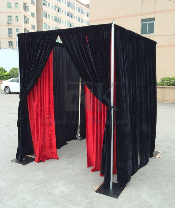 RK Photo Booth made up with Drapes and Pipe for Photography